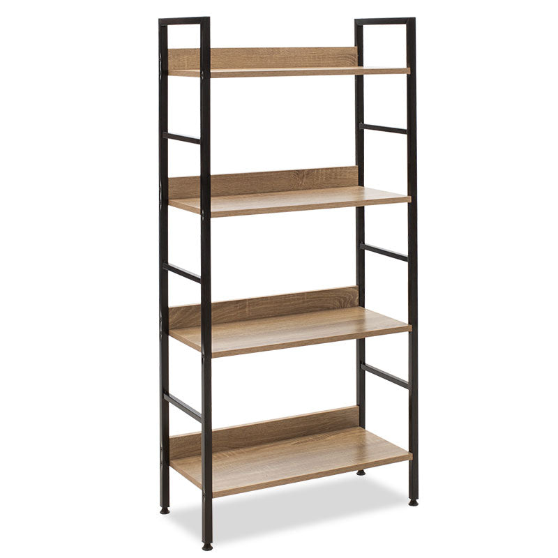 Bookcase Ramon pakoworld in natural-black 60x28x125,5cm