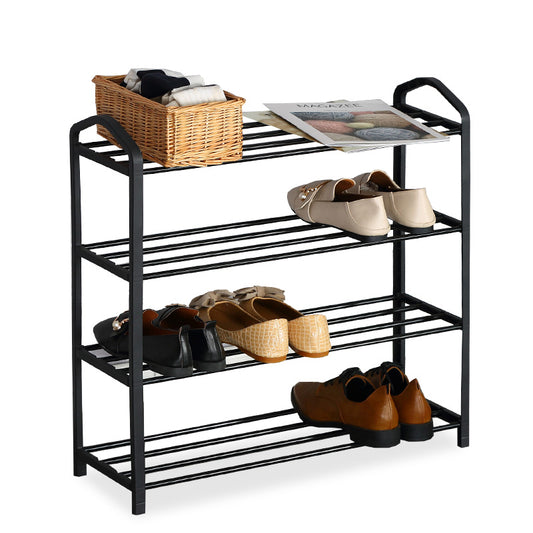 Shoe rack Ramon pakoworld 12 pairs black 62x20x62cm