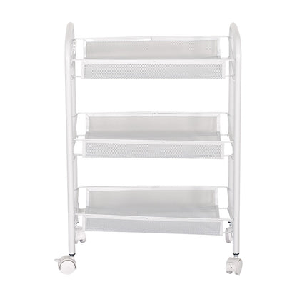 3-Tier trolley Pali pakoworld metal white 44x26x62cm