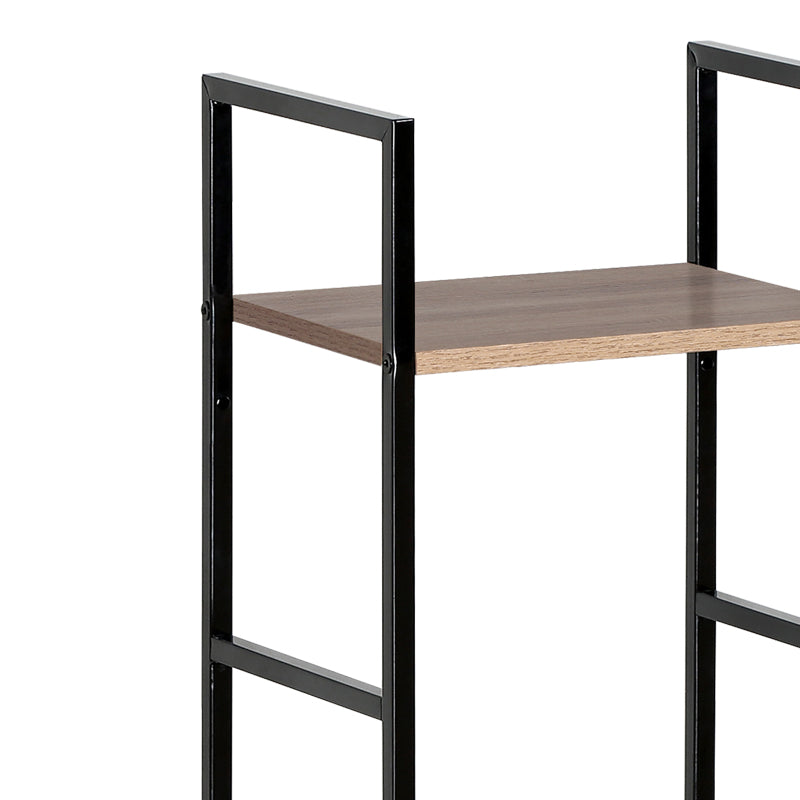 Bookcase-rack Bitok pakoworld oak-black steel 29x23.5x80cm