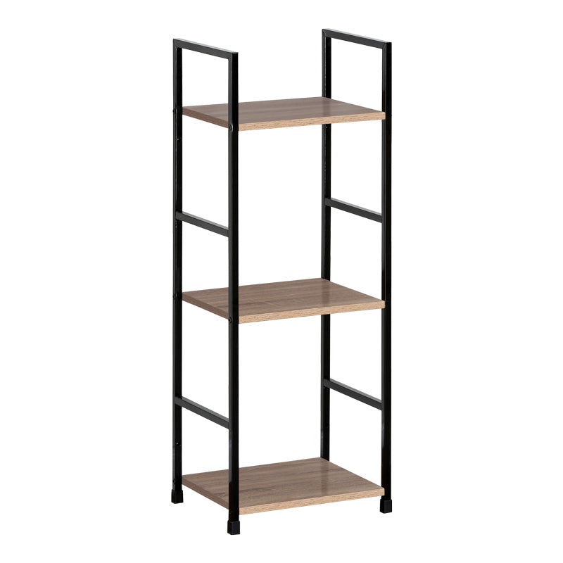 Bookcase-rack Bitok pakoworld oak-black steel 29x23.5x80cm