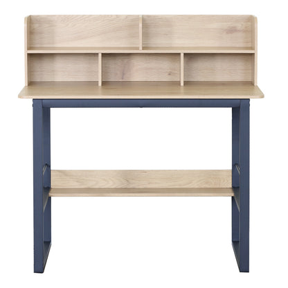 Work desk Biuro oak- black metal 120x60x103cm