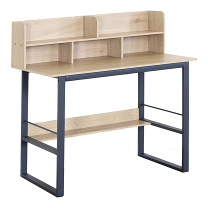 Work desk Biuro oak- black metal 120x60x103cm