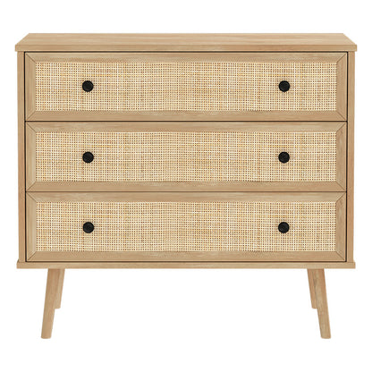 Chest of 3 drawers Oslo pakoworld  sonoma 90x39x79cm