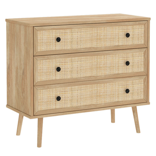 Chest of 3 drawers Oslo pakoworld  sonoma 90x39x79cm