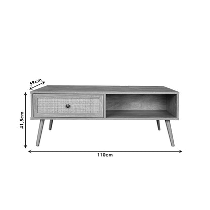 Coffee table Oslo pakoworld color sonoma 110x59x41,5cm