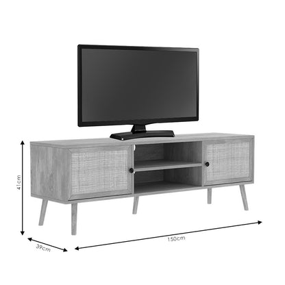 Oslo pakoworld TV cabinet color sonoma 150x39x49cm