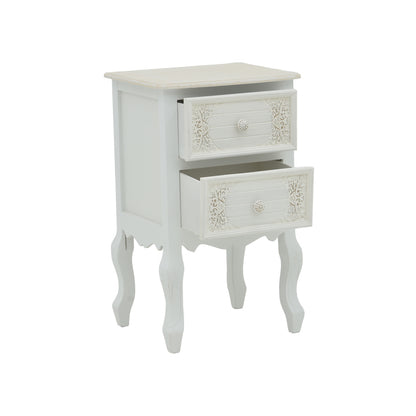 Pazlen Inart chest of drawers antique white color mdf 40x45x65cm