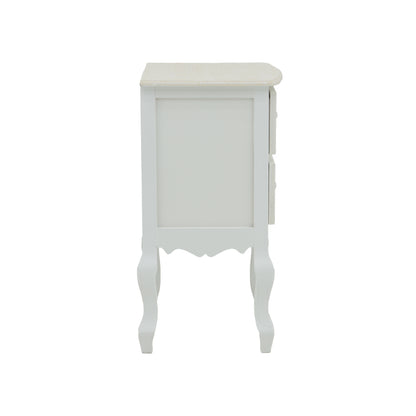 Pazlen Inart chest of drawers antique white color mdf 40x45x65cm