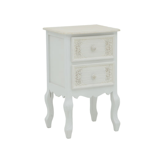 Pazlen Inart chest of drawers antique white color mdf 40x45x65cm