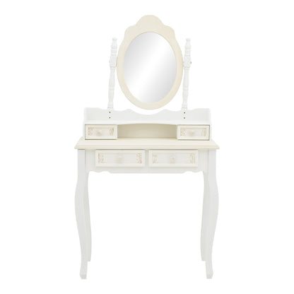 Pazlen Inart bedroom toilet antique white color mdf 75x40x140.5cm