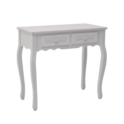 Console Joliene Inart natural-antique white color mdf 80x40x75cm