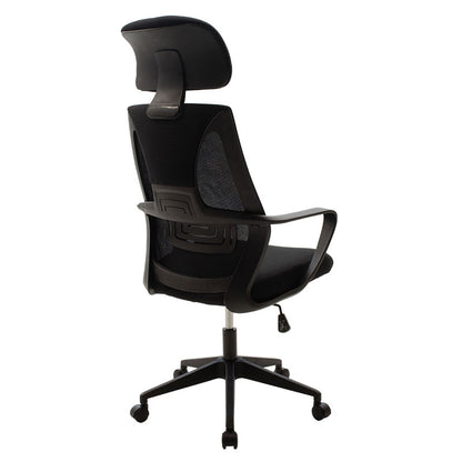 Manager office chair Dolphin pakoworld with fabric mesh in black colour