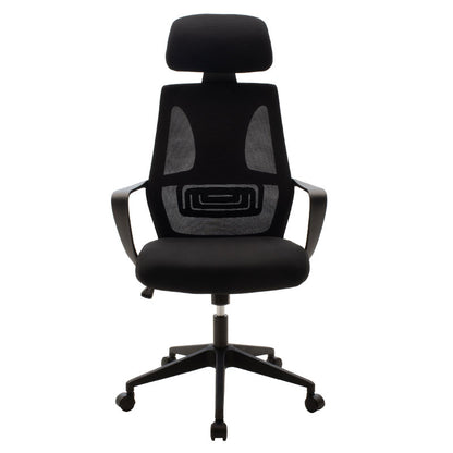 Manager office chair Dolphin pakoworld with fabric mesh in black colour