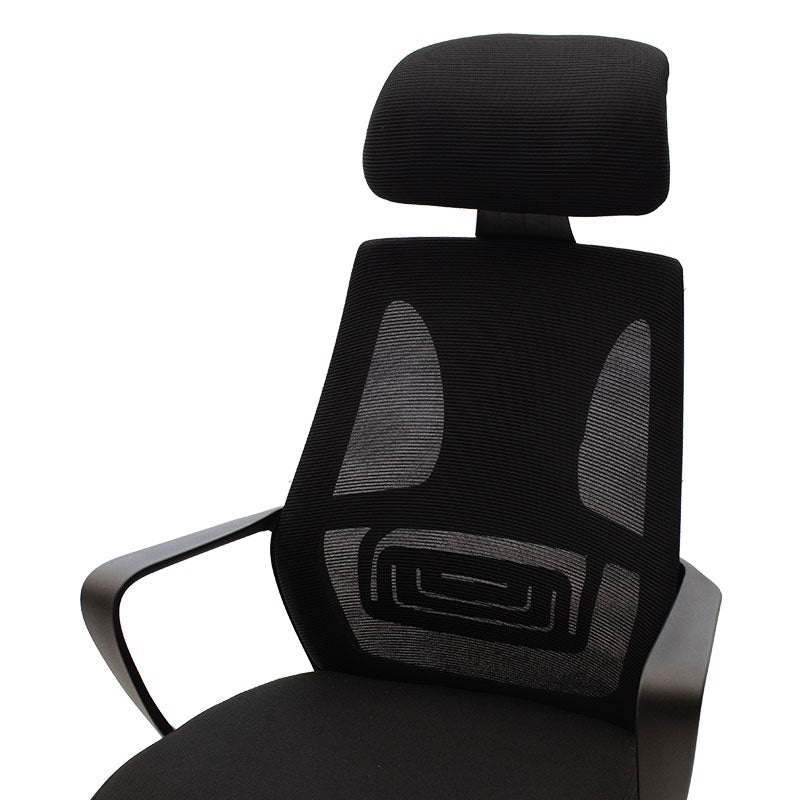 Manager office chair Dolphin pakoworld with fabric mesh in black colour