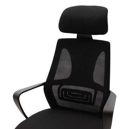 Manager office chair Dolphin pakoworld with fabric mesh in black colour