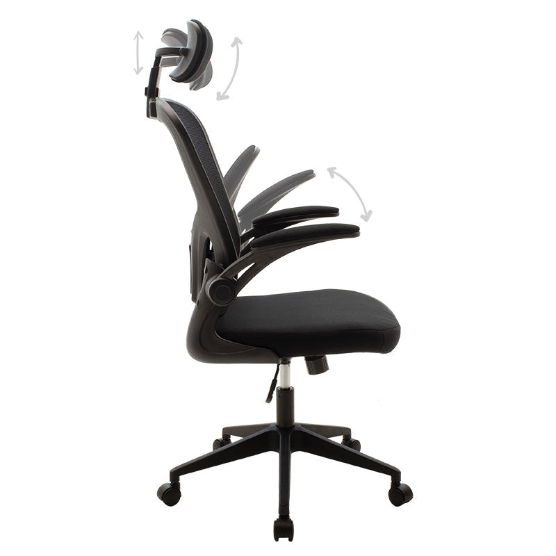Manager office chair Ergoline pakoworld with fabric mesh in black colour