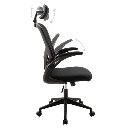 Manager office chair Ergoline pakoworld with fabric mesh in black colour