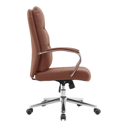 Director's office chair Normie pu brown 58x65x103-111cm