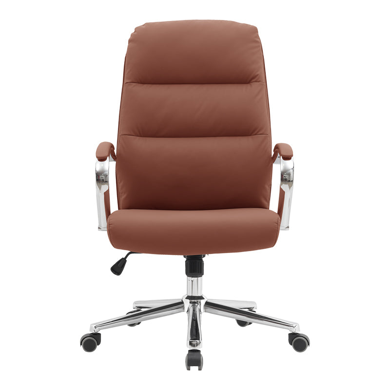 Director's office chair Normie pu brown 58x65x103-111cm
