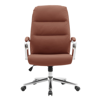 Director's office chair Normie pu brown 58x65x103-111cm