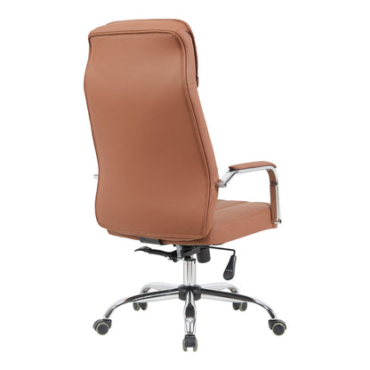 Morales pu brown manager's office chair 60x70x118-124cm
