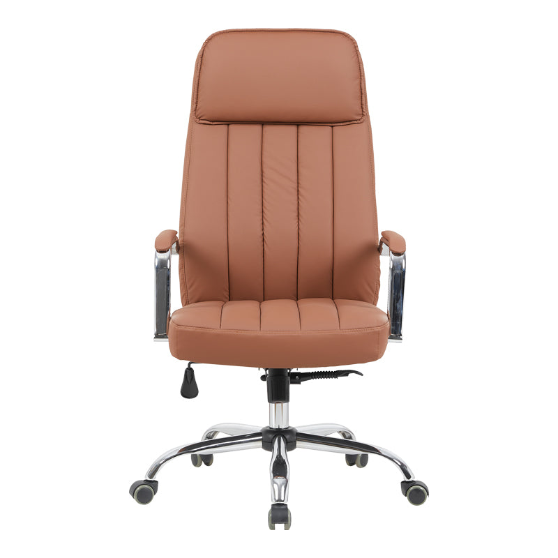 Morales pu brown manager's office chair 60x70x118-124cm