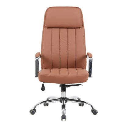 Morales pu brown manager's office chair 60x70x118-124cm