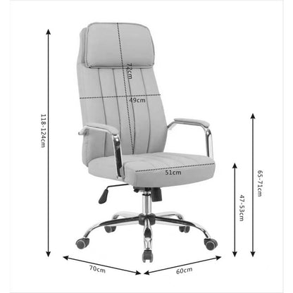 Morales pu brown manager's office chair 60x70x118-124cm