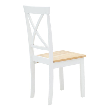 Chair Lars pakoworld wood-MDF white - natural