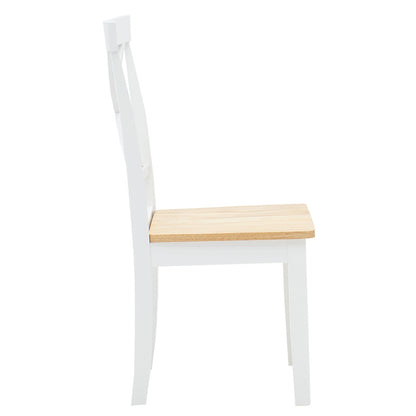 Chair Lars pakoworld wood-MDF white - natural