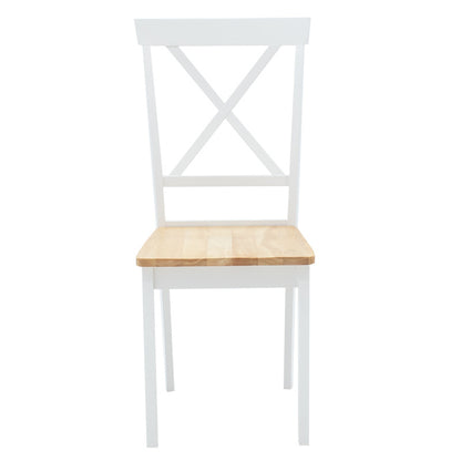 Chair Lars pakoworld wood-MDF white - natural