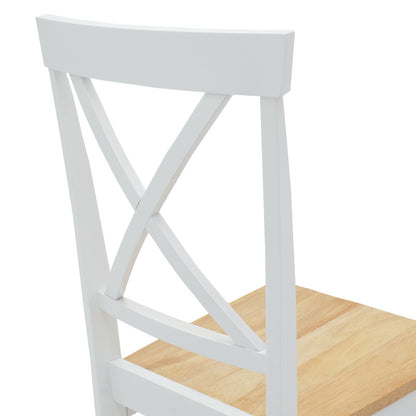 Chair Lars pakoworld wood-MDF white - natural