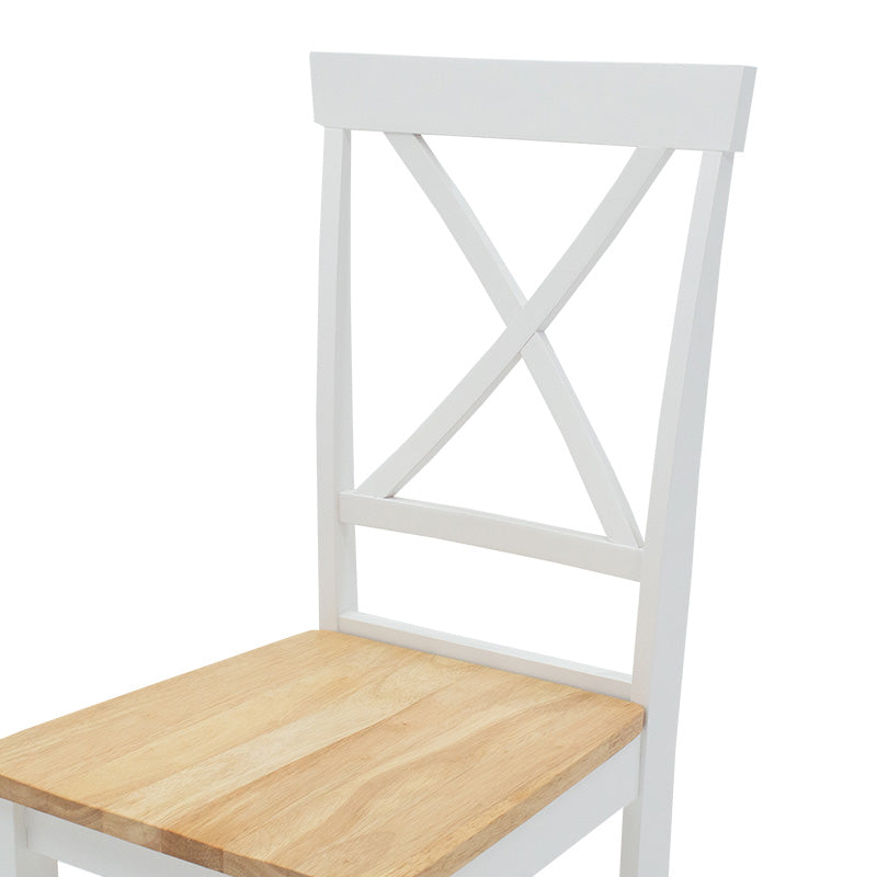 Chair Lars pakoworld wood-MDF white - natural