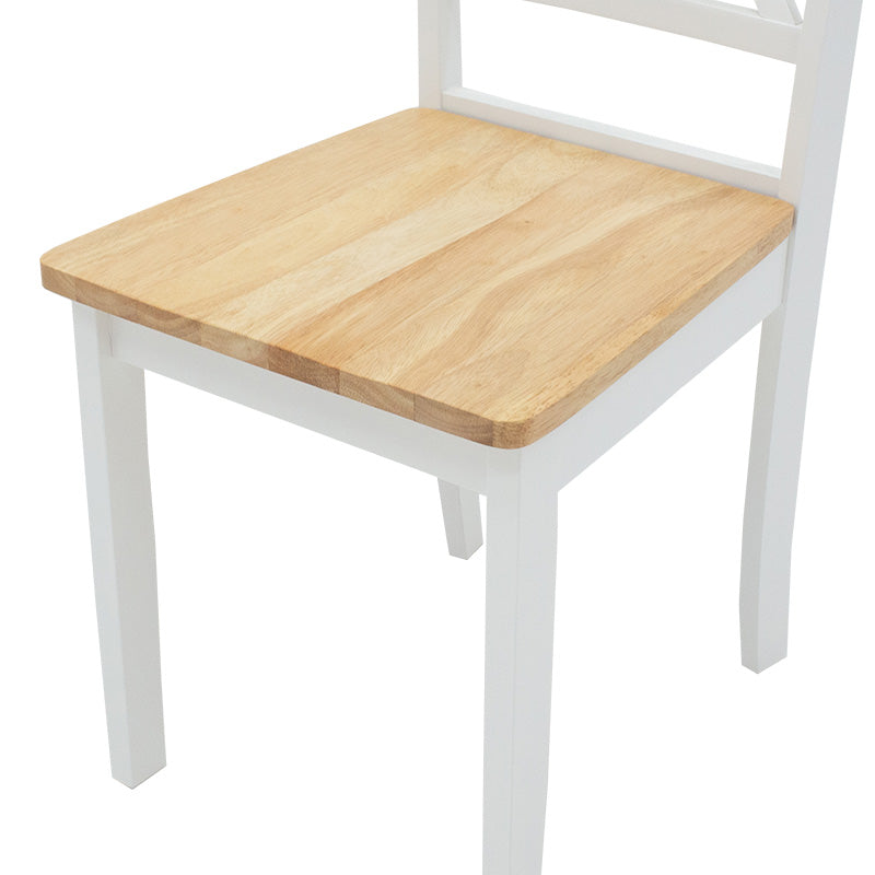 Chair Lars pakoworld wood-MDF white - natural