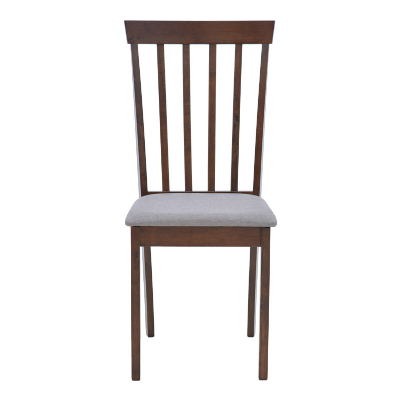 Houston chair pakoworld rubberwood in walnut shade 40x49x94cm