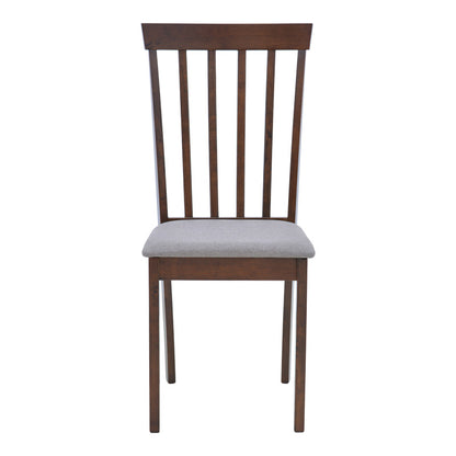 Houston chair pakoworld rubberwood in walnut shade 40x49x94cm