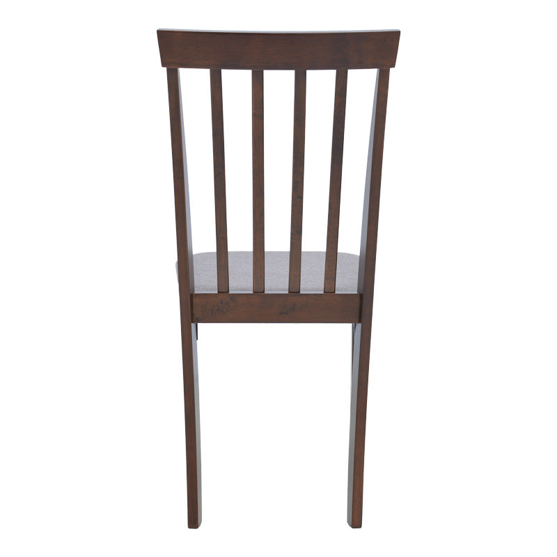 Houston chair pakoworld rubberwood in walnut shade 40x49x94cm
