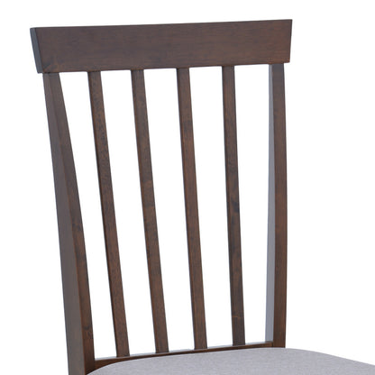 Houston chair pakoworld rubberwood in walnut shade 40x49x94cm