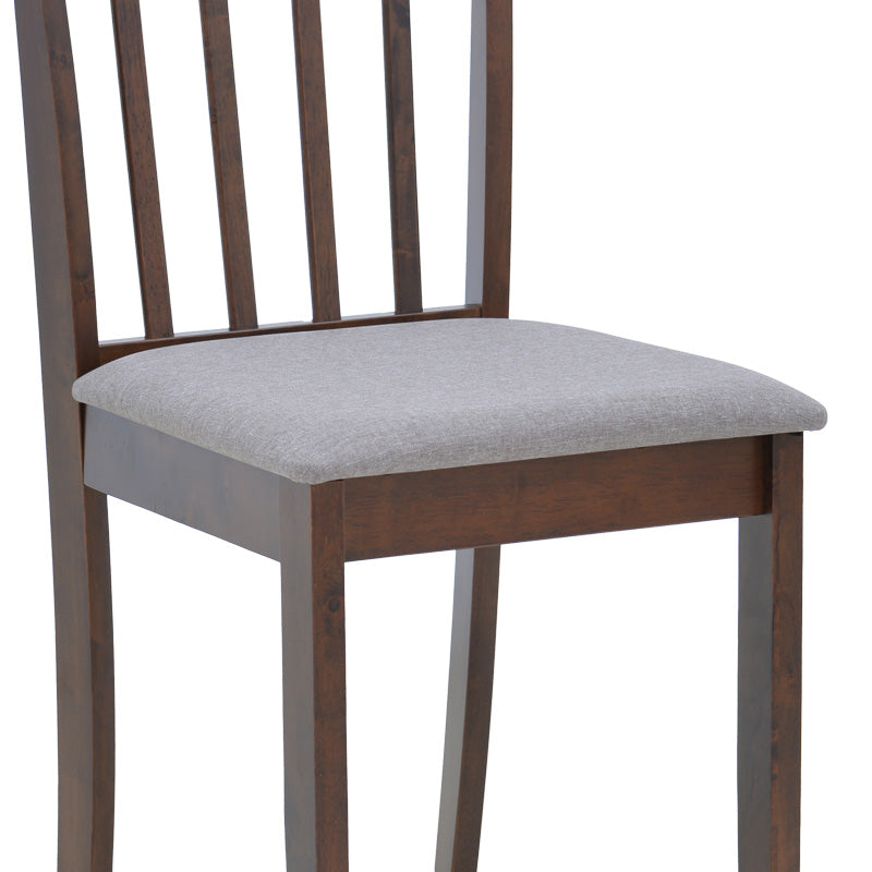 Houston chair pakoworld rubberwood in walnut shade 40x49x94cm