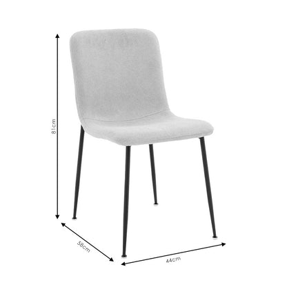 Gratify chair fabric ecru-leg black