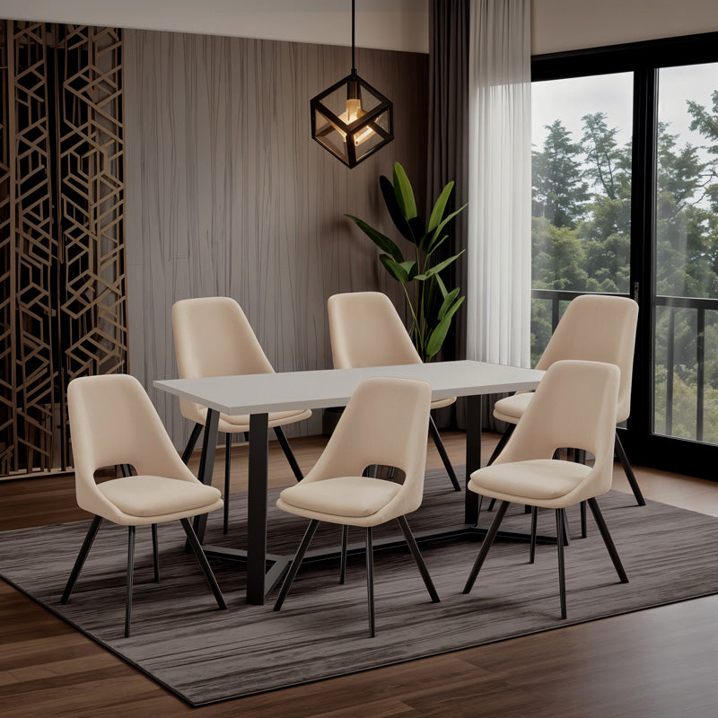 Initiate chair fabric cream-leg black