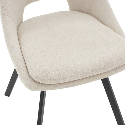 Initiate chair fabric cream-leg black