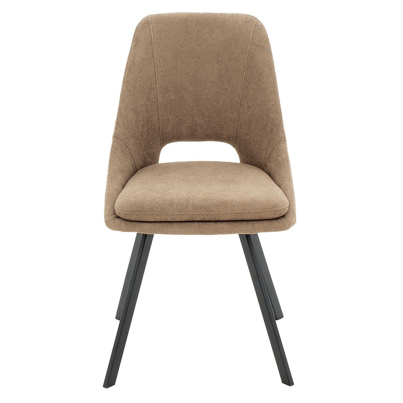 Initiate chair fabric brown-leg black