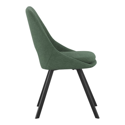 Chair Initiate fabric green-black metal leg 48x57x85cm