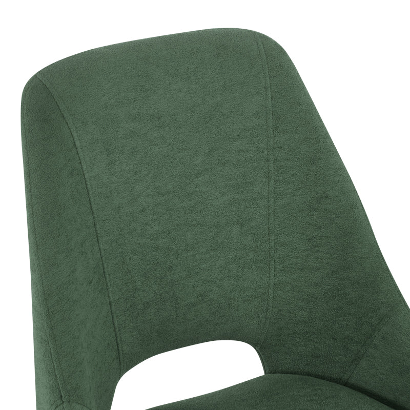 Chair Initiate fabric green-black metal leg 48x57x85cm