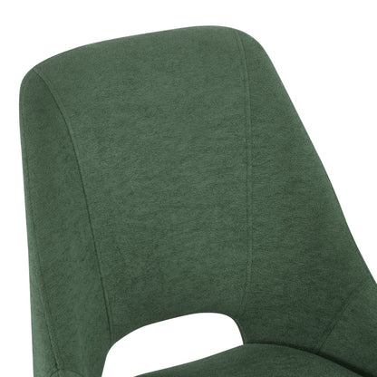 Chair Initiate fabric green-black metal leg 48x57x85cm