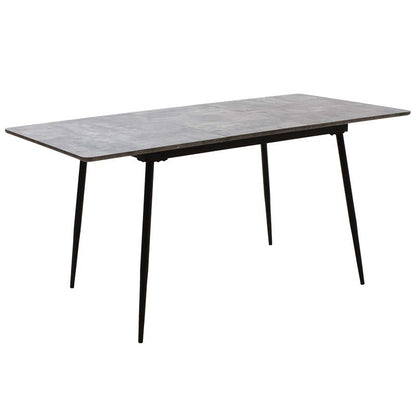 Dining table Shazam pakoworld polymorphic-extendable MDF color grey cement 120-160x80x76cm