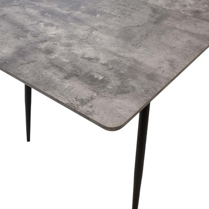 Dining table Shazam pakoworld polymorphic-extendable MDF color grey cement 120-160x80x76cm