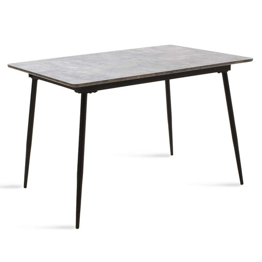 Dining table Shazam pakoworld polymorphic-extendable MDF color grey cement 120-160x80x76cm